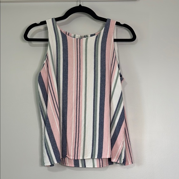Reitmans Striped Pink and Blue Sleeveless Top - Picture 1 of 2